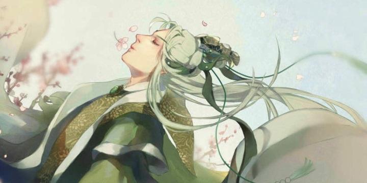 A white lotus attracts swallows
